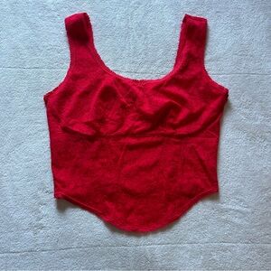 Pink VS Red Corset top